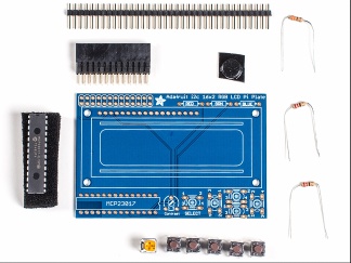 Extra image of 16x2 I2C Controlled blue and white LCD and keypad Kit